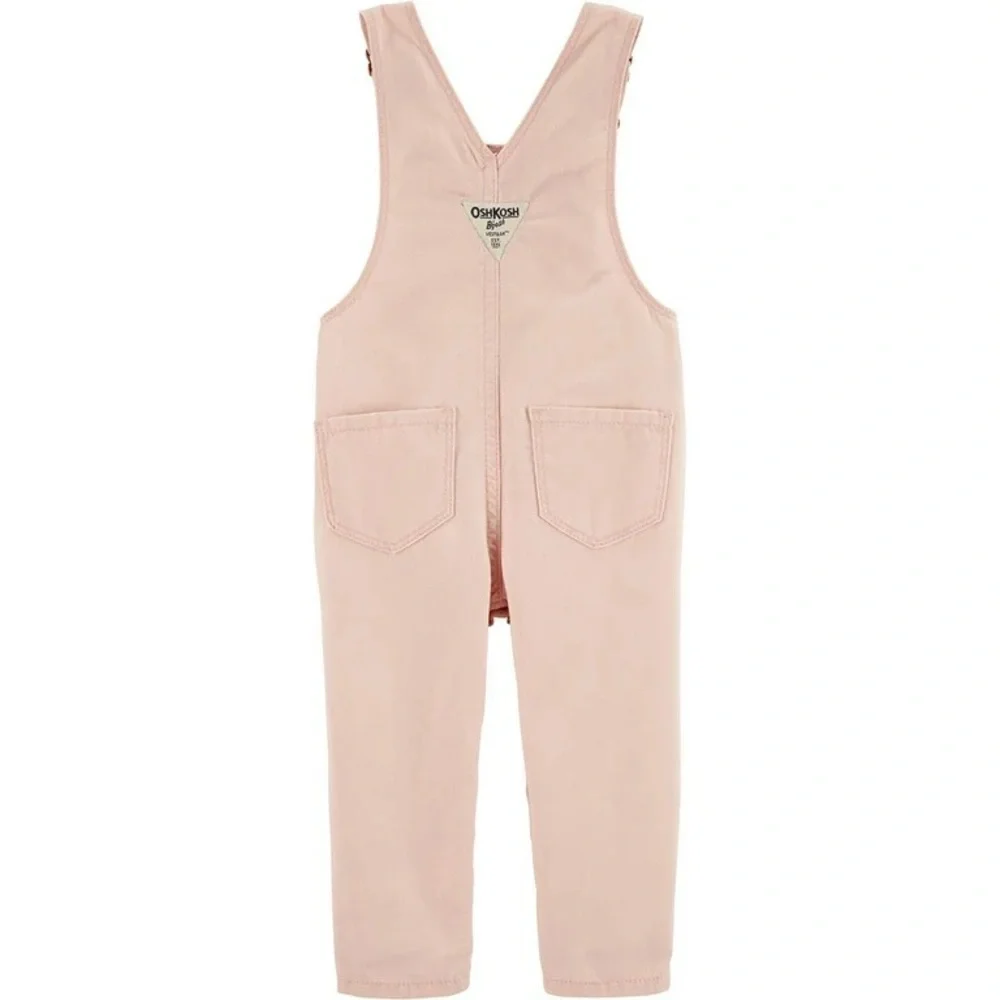 OSHKOSH B’GOSH HEART POCKET PINK OVERALLS SIZE 24M